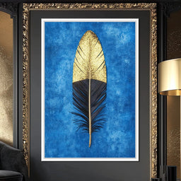 Golden Plume Harmony - NicheCanvas