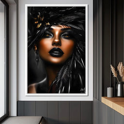 Golden Elegance in Shadows - NicheCanvas