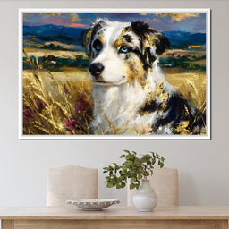 Blue Eyed Shepherd Gold Field - Neal Hackett - NicheCanvas