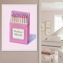 Perfect Match Pink Matchbox - NicheCanvas