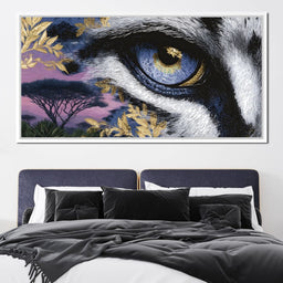 Golden Savannah Panther Vision - NicheCanvas