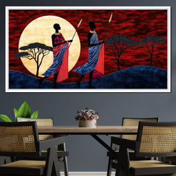 Moonlit Maasai Journey - TooplesArt - NicheCanvas