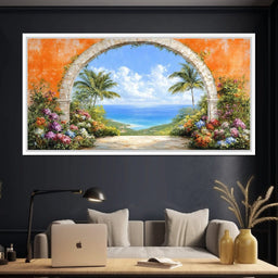 Tropical Gateway to Bliss - NicheCanvas