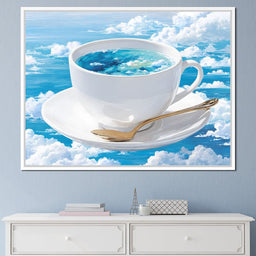 Cup of Clouds Sky Dream - NicheCanvas