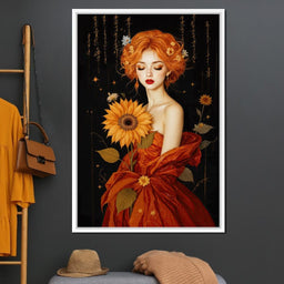 Lady Sunflower - TooplesArt - NicheCanvas