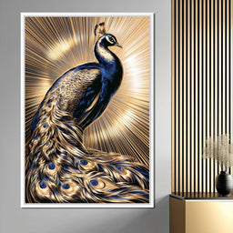 Radiant Majesty of the Gilded Plumage - NicheCanvas