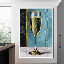 Gilded Champagne Elegance - NicheCanvas