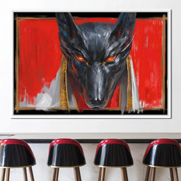 Ancient Jackal Pharaoh Sentinel - NicheCanvas