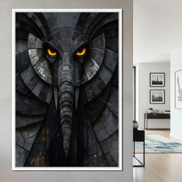 Obsidian Elephant Guardian - NicheCanvas