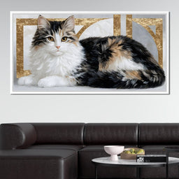 Mystic Feline Repose - NicheCanvas