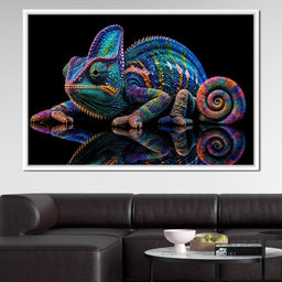 Chromatic Chameleon - TooplesArt - NicheCanvas