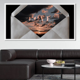 Love Letter Sky Sunset Glow - NicheCanvas