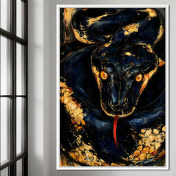 Gilded Coil Of Midnight Power - NicheCanvas