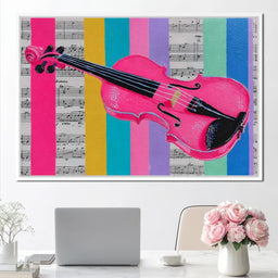 Vibrant Melodies Violon Unleashed - NicheCanvas