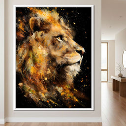Majestic King of Savannah Firestorm - NicheCanvas