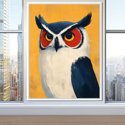 Nocturnal Owl Elegance Unfolds - NicheCanvas