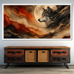 Solitary Howl Before Dawn - NicheCanvas