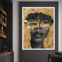 Golden Gaze Through the Jungle - Sakeem Gibbs - NicheCanvas