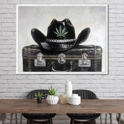Cowboy Spirit on Vintage Case - NicheCanvas