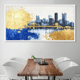 Golden Bridge Skyline - NicheCanvas