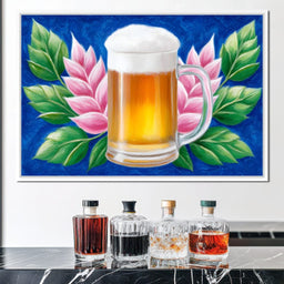 Floral Refreshment Beer Fusion - NicheCanvas