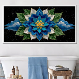 Celestial Petals Lotus Burst - NicheCanvas