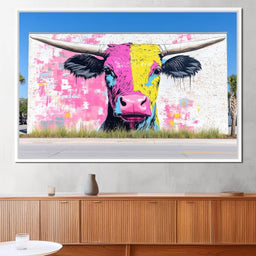 Street Art - Cute Horns - NicheCanvas