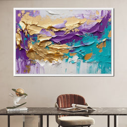 Opulent Oceanic Gold Fusion - NicheCanvas