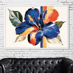 Vibrant Petals Resting On Vertical Light - NicheCanvas