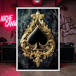 Gilded Elegance Spade - NicheCanvas