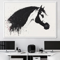 Equestrian Splatter Symphony - NicheCanvas