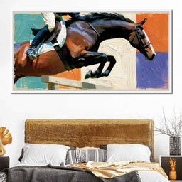 Leaping Over The Painted Square - NicheCanvas