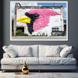 Street Art - Cardinal Bird - NicheCanvas