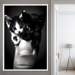 Playful Companions on Thumb - NicheCanvas