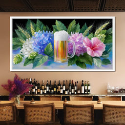 Floral Celebration Brew Symphony - NicheCanvas