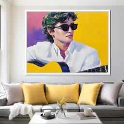 Vibrant Guitarist Sunlit Groove - NicheCanvas