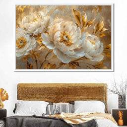 Golden Petal Harmony - NicheCanvas