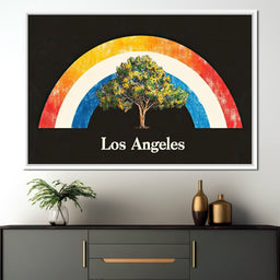 Los Angeles Rainbow Grove of Dreams - NicheCanvas