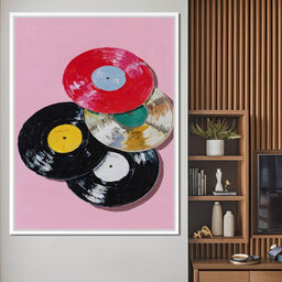 Retro Vinyl Record Pop Splash - NicheCanvas