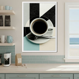 Geometric Morning Ritual Composition - NicheCanvas