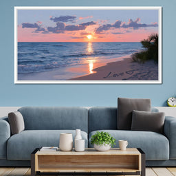 Ocean Dawn Romantic Skies - NicheCanvas