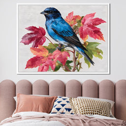 Bluebird Autumn Elegance - NicheCanvas