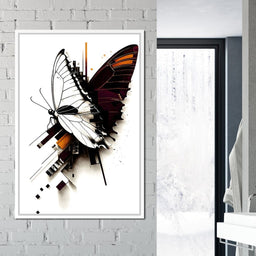 Butterfly Geometric Fusion - NicheCanvas