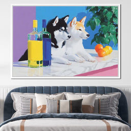 Canine Reflections and Citrus - NicheCanvas