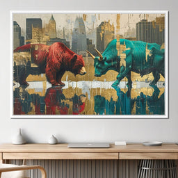 Wall Street Showdown - NicheCanvas