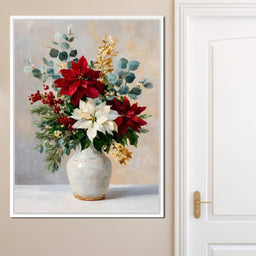 Holiday Poinsettia Bouquet Oil - NicheCanvas