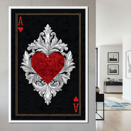 Regal Heart Ace Emblem - NicheCanvas