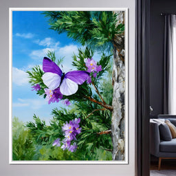 Butterfly Dance Among Blooms - NicheCanvas
