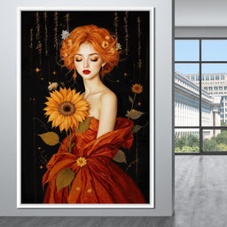 Lady Sunflower - TooplesArt - NicheCanvas