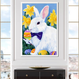 Easter Bunny Egg Painter - NicheCanvas
